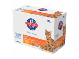 Imagen del producto Hills feline adult pollo (bolsita) 12x85